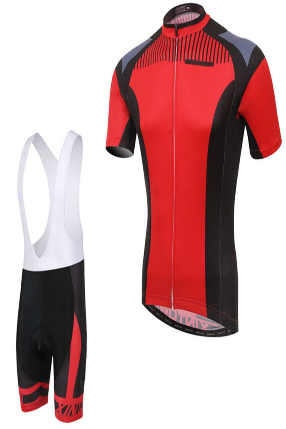 Cycling Suit Short-sleeved Suit Red white