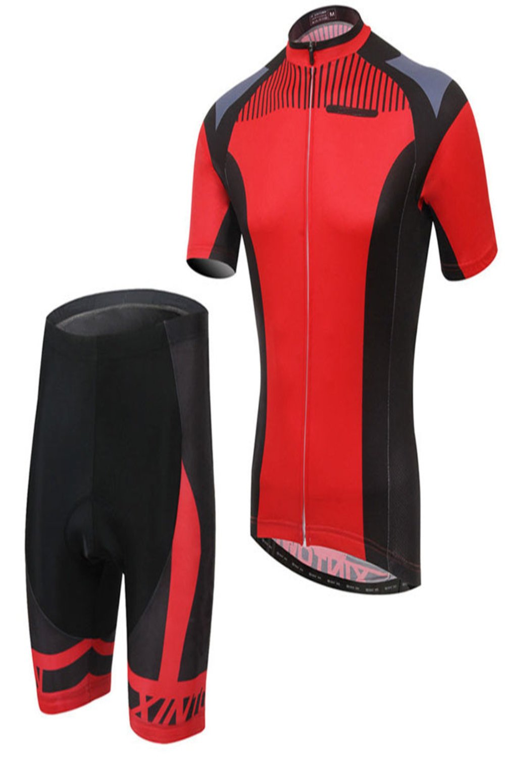 Cycling Suit Short-sleeved Suit Red black