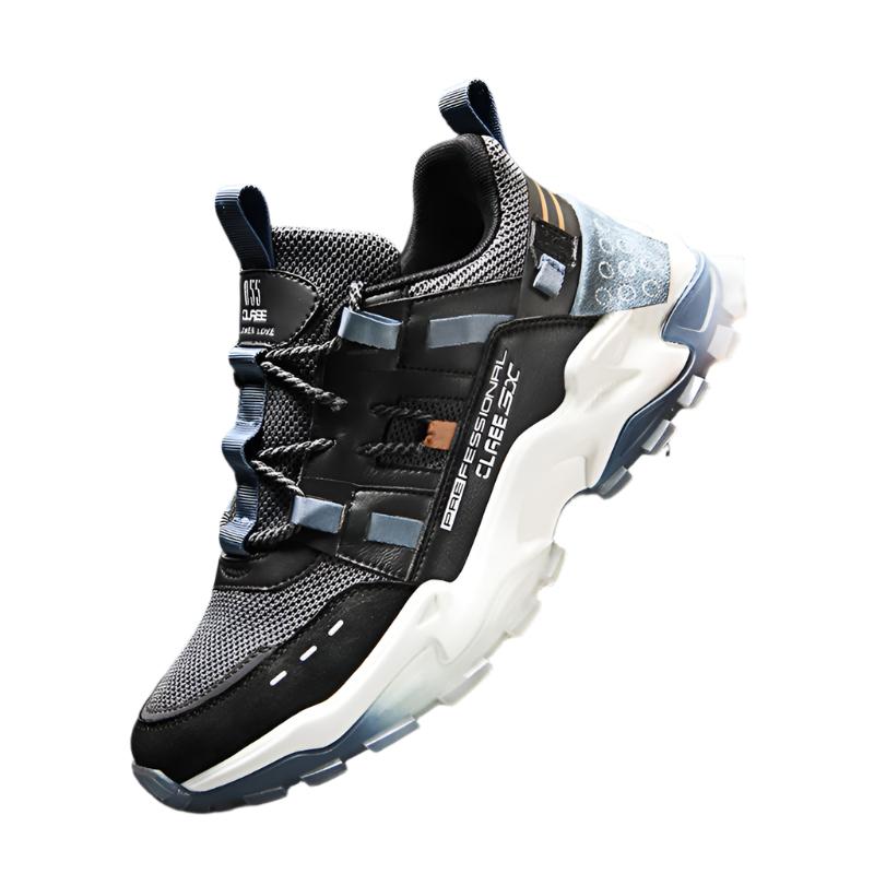 Sports running shoes Black blue