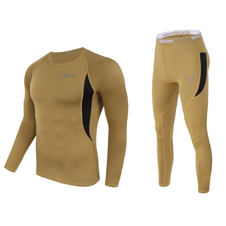 Tactical cycling sports underwear set Khaki