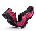 Breathable labor insurance shoes work shoes safety shoes hiking protective shoes Pink