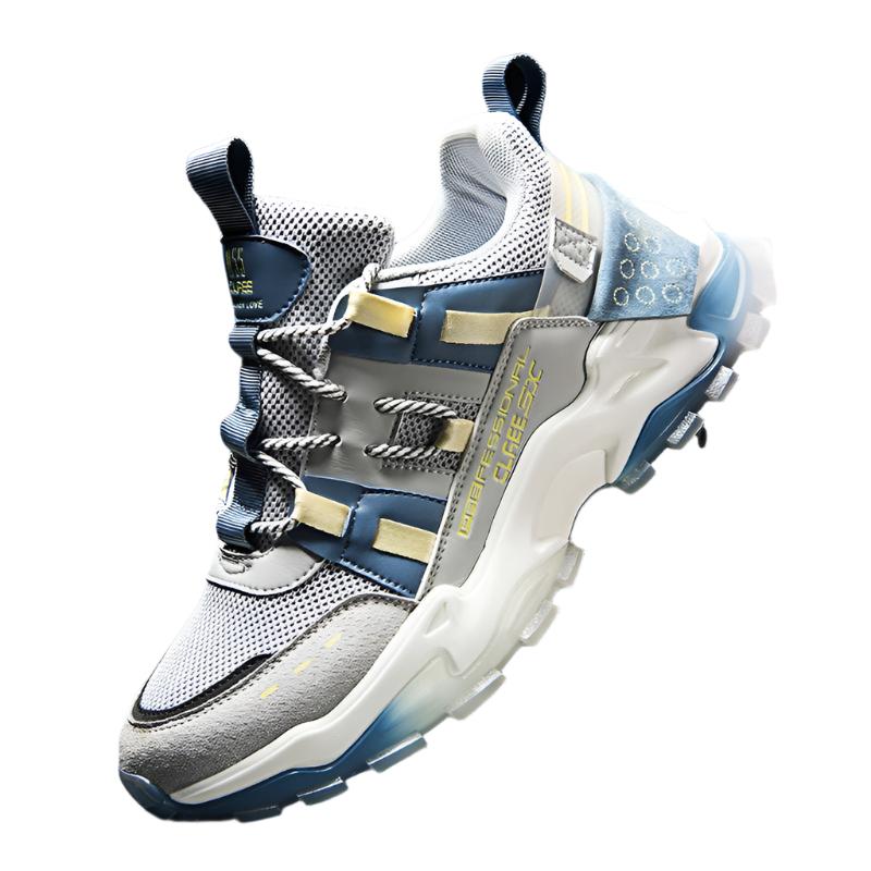 Sports running shoes Gray blue