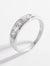 925 Sterling Silver Inlaid Zircon Ring Silver