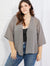 Melody Just Breathe Full Size Chiffon Kimono in Grey Mid Gray