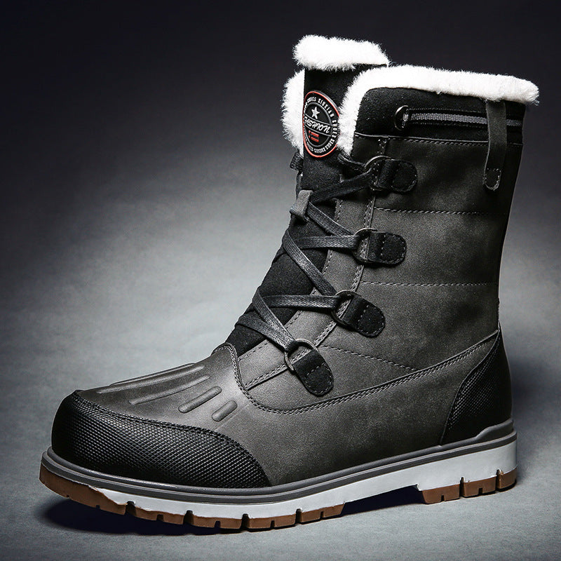 Warm Snow Boots Men's Waterproof