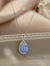 Feeling My Best Opal Pendant Necklace Sky Blue One Size