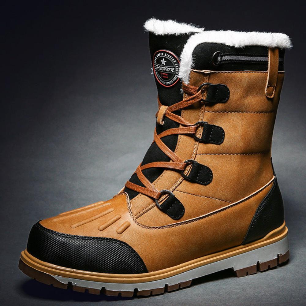 Warm Snow Boots Men's Waterproof