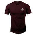 New brand Clothing fitness Running t shirt men O-neck t-shirt cotton bodybuilding Sport shirts tops gym men t shirt Red