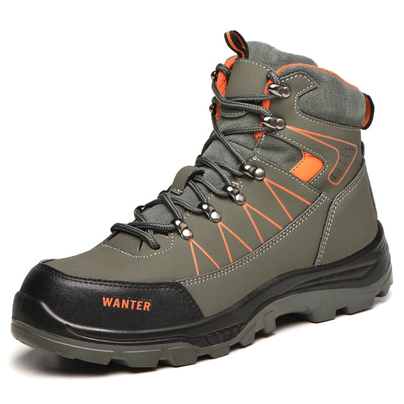 Safety Boots Men Winter Shoes Steel Toe Safety Shoes YD907 green