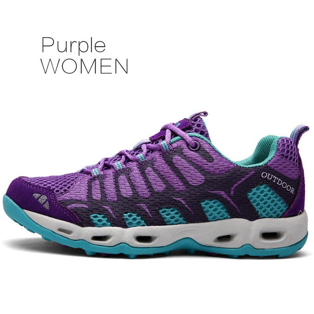 Running Shoes for Men Walking Camping Running Trekking Water Sneakers Purple WOMEN