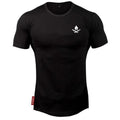 New brand Clothing fitness Running t shirt men O-neck t-shirt cotton bodybuilding Sport shirts tops gym men t shirt Black