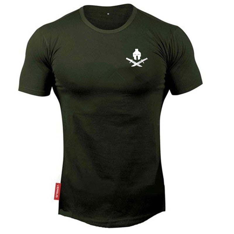 New brand Clothing fitness Running t shirt men O-neck t-shirt cotton bodybuilding Sport shirts tops gym men t shirt