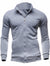 Turtleneck Full Zip Cardigan Mens Coat Sweater Men Fashion Gray