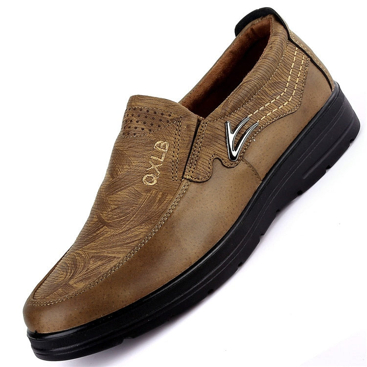 Men Casual Shoes Fashion Leather Shoes for Men 3 green