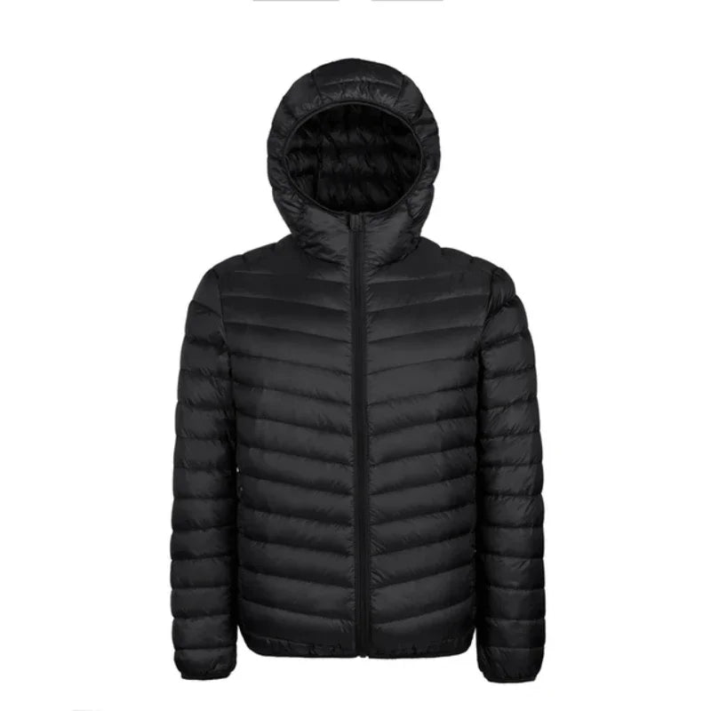 90% White Duck Down Super Light Down Jacket Men's Lightweight Thermal Coat Hooded Feather Coat Men Jacket Down Jacket Men's New