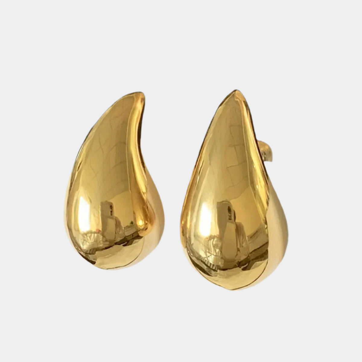 Andara 925 Sterling Silver Teardrop Earrings 18k Gold Fashion Jewelry