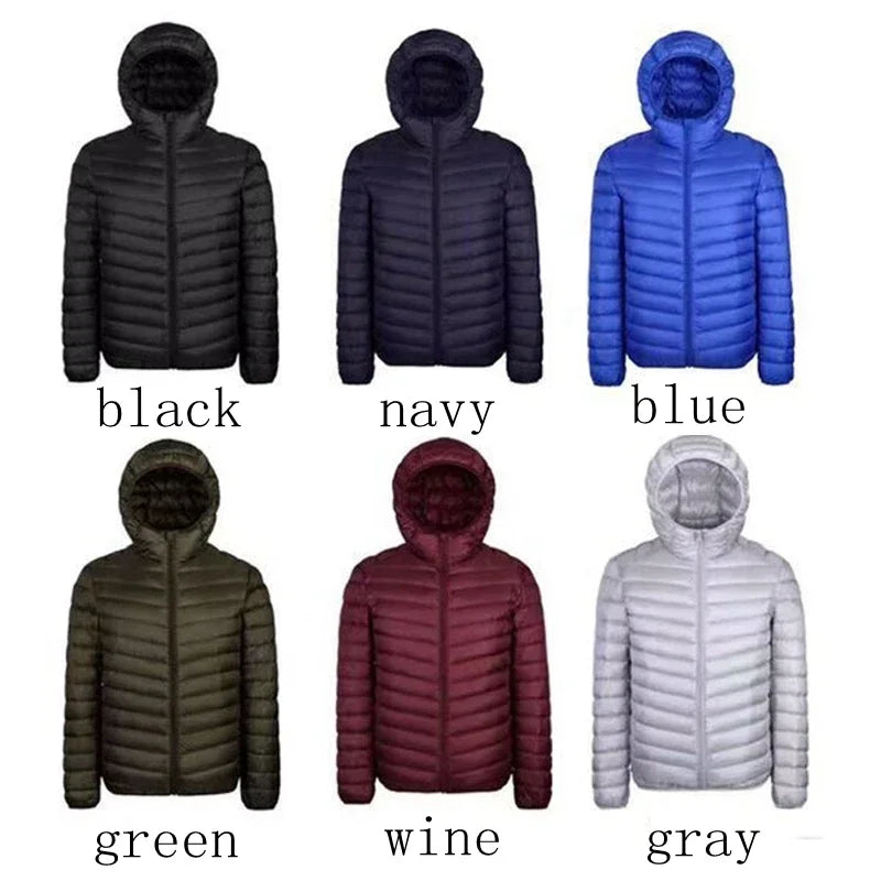 90% White Duck Down Super Light Down Jacket Men's Lightweight Thermal Coat Hooded Feather Coat Men Jacket Down Jacket Men's New