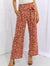 Heimish Right Angle Full Size Geometric Printed Pants in Red Orange Orange-Red