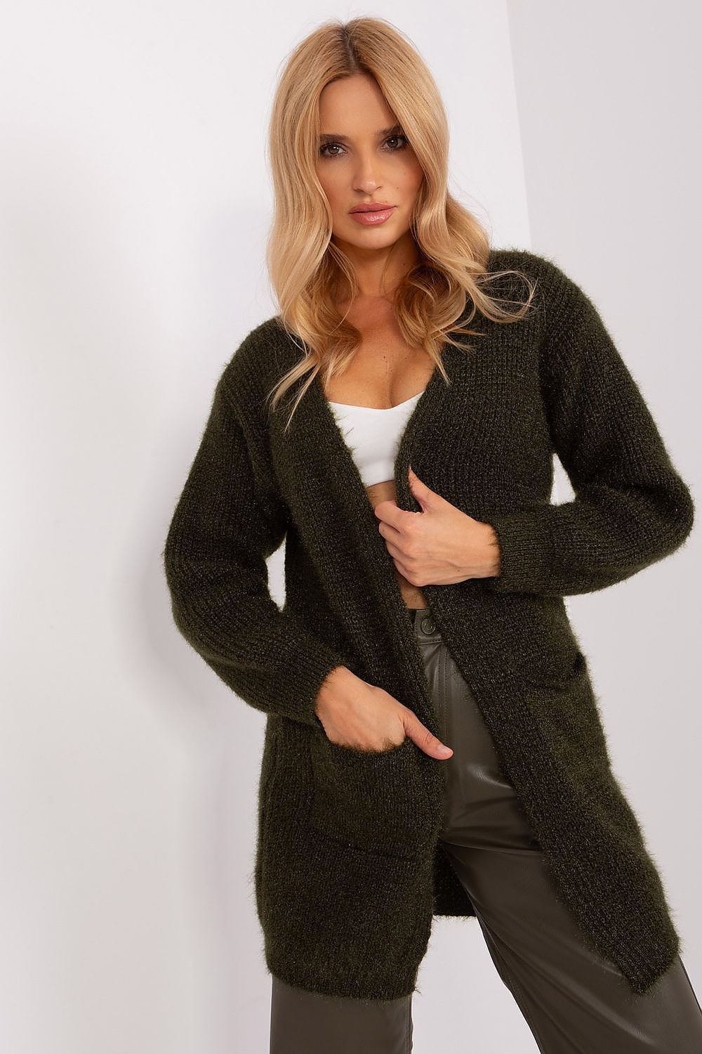 Cardigan Italy Moda green EU one-size-fits-all | US one-size