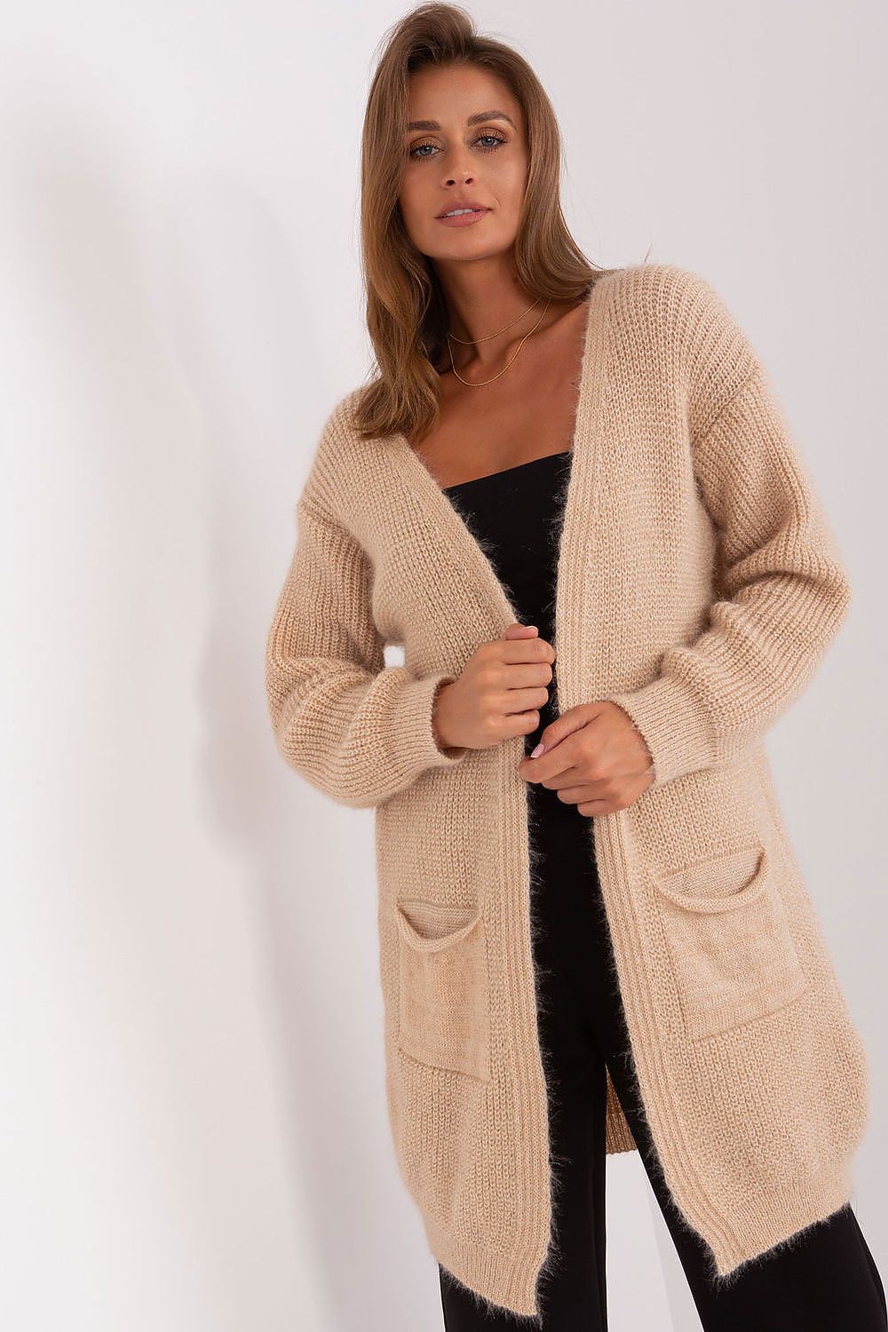 Cardigan Italy Moda beige EU one-size-fits-all | US one-size