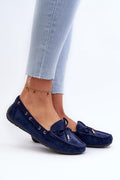 Mocassin Step in style navy blue