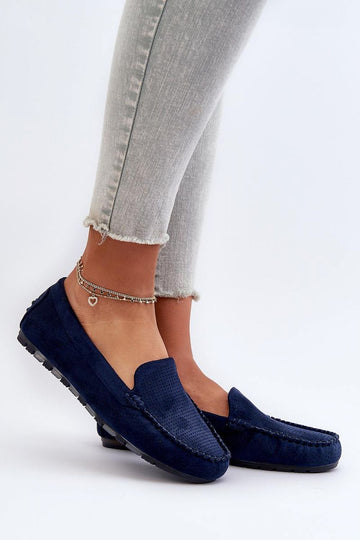 Mocassin Step in style navy blue