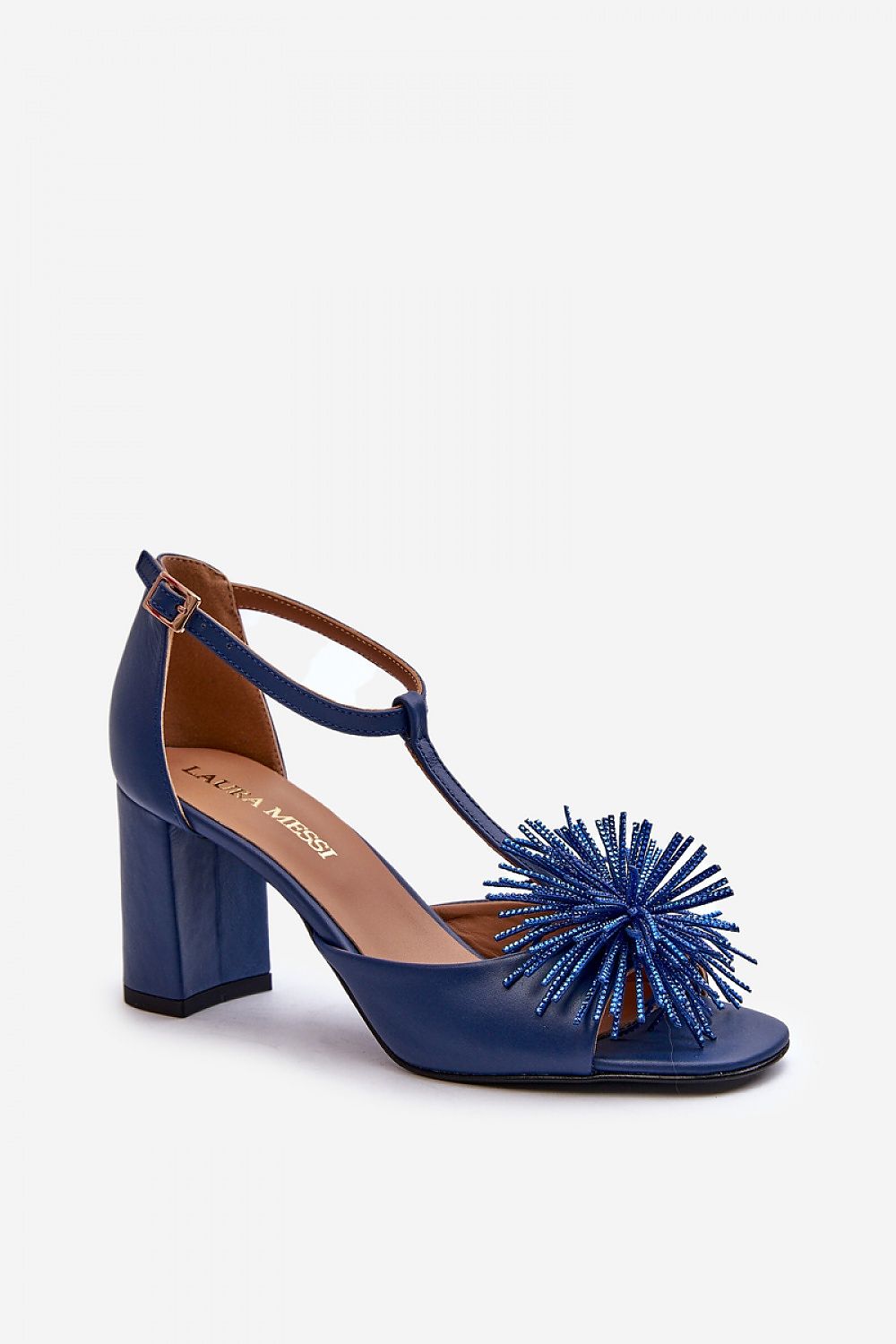 Heel sandals Step in style navy blue