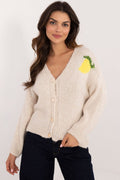 Cardigan Italy Moda beige 2 EU one-size-fits-all | US one-size