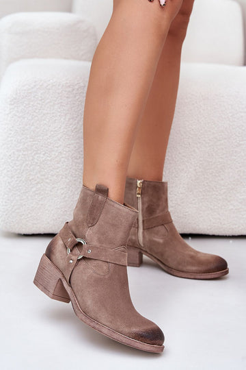 Heel boots Step in style beige