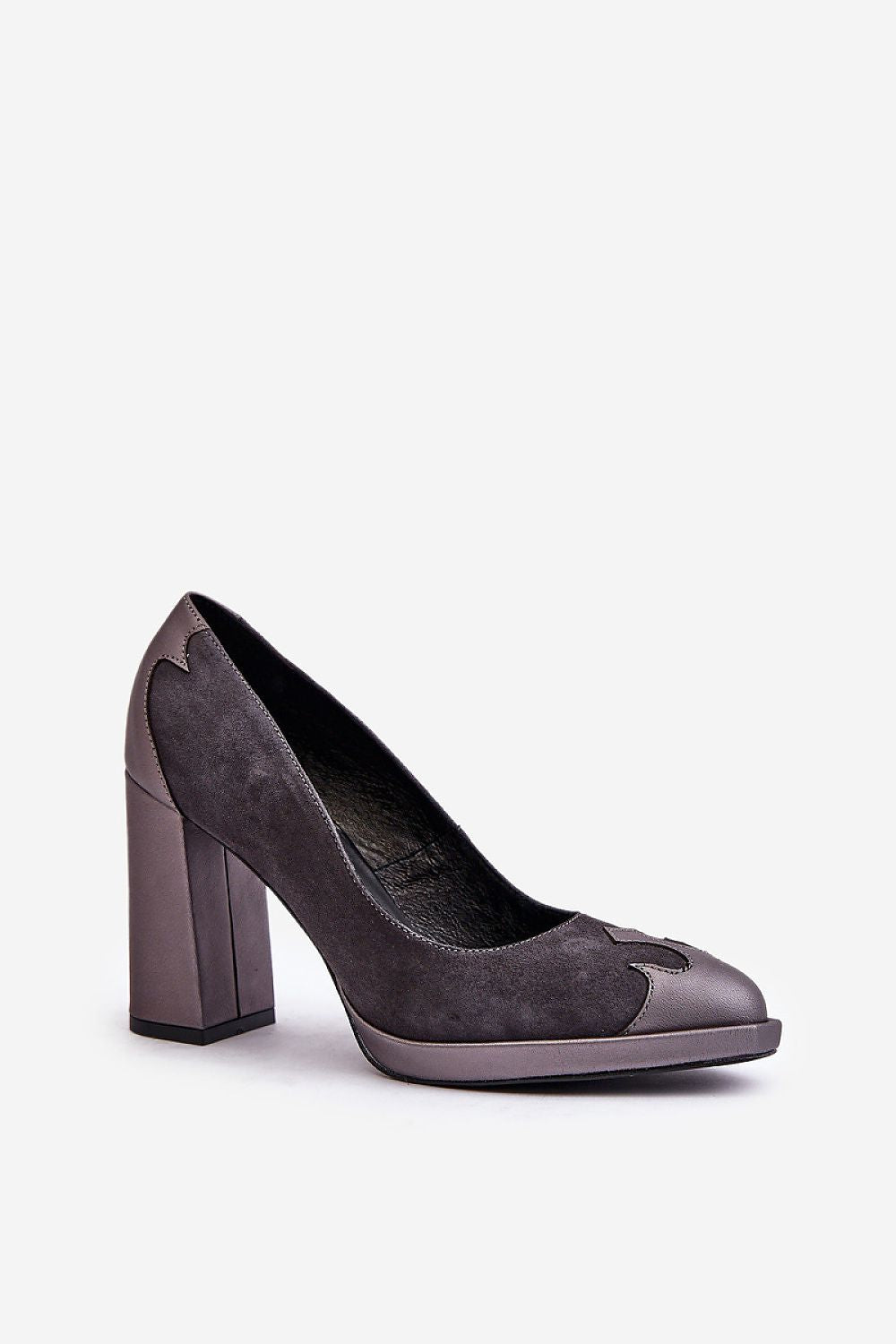 Block heel pumps Step in style grey