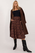 Skirt Italy Moda brown 2 EU one-size-fits-all | US one-size