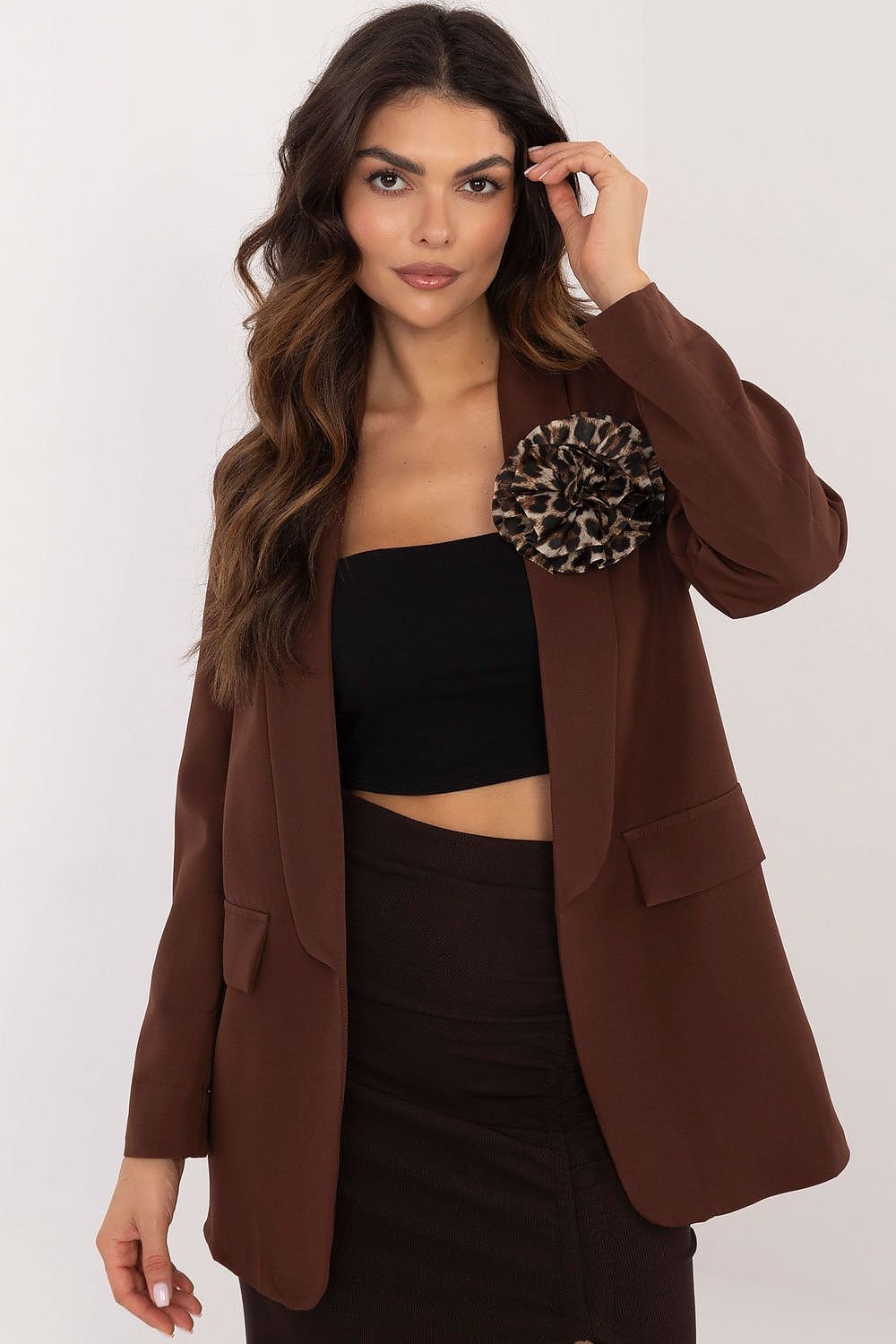 Jacket Italy Moda brown EU one-size-fits-all | US one-size