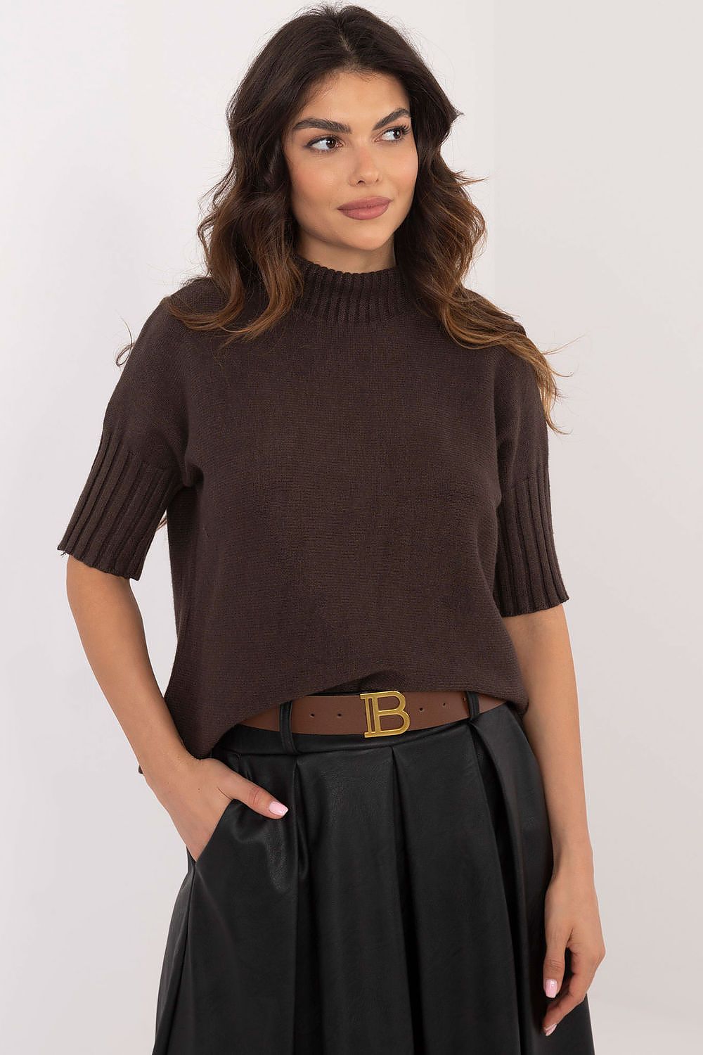 Short sleeve sweater BFG brown EU one-size-fits-all | US one-size