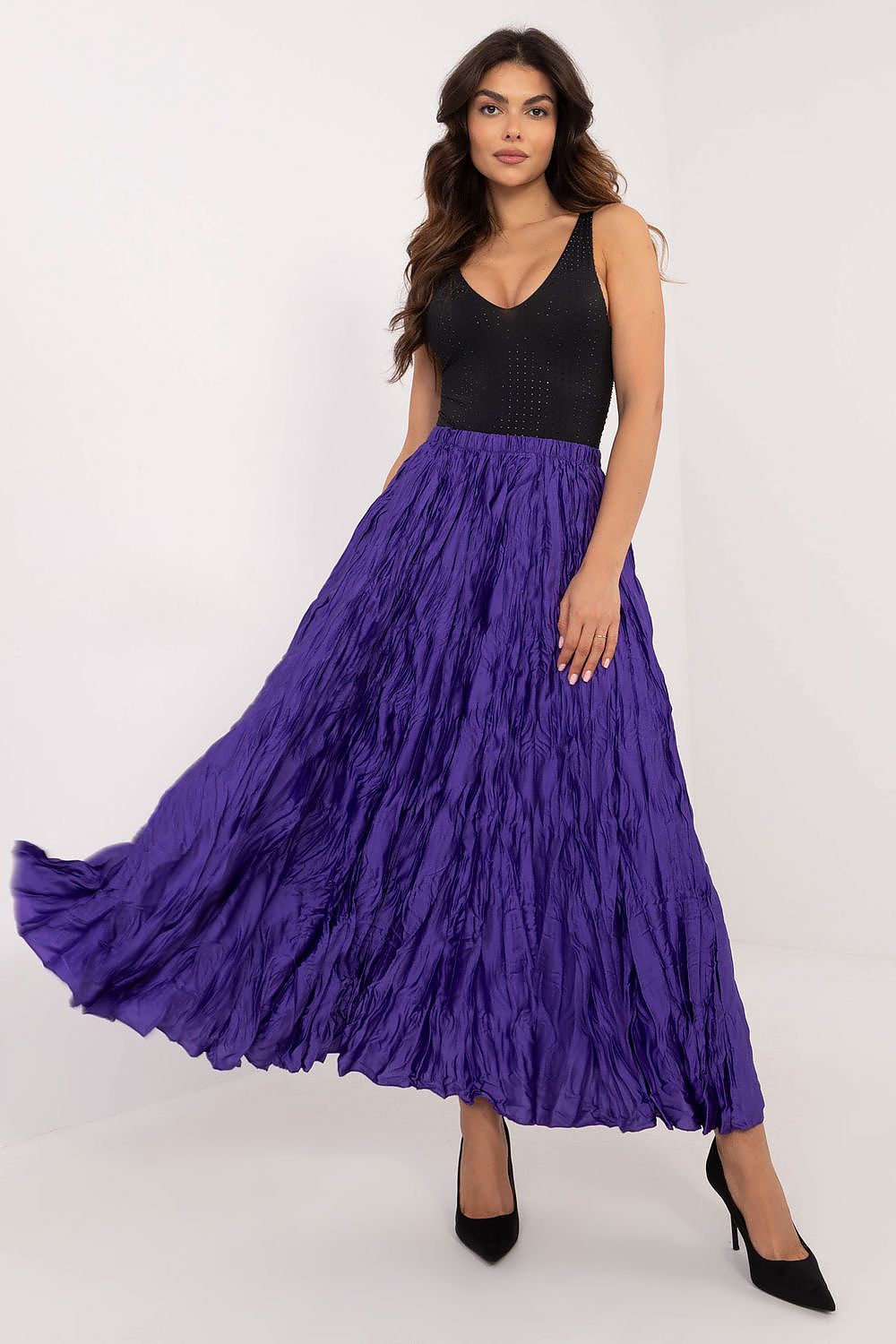 Long skirt Italy Moda violet EU one-size-fits-all | US one-size