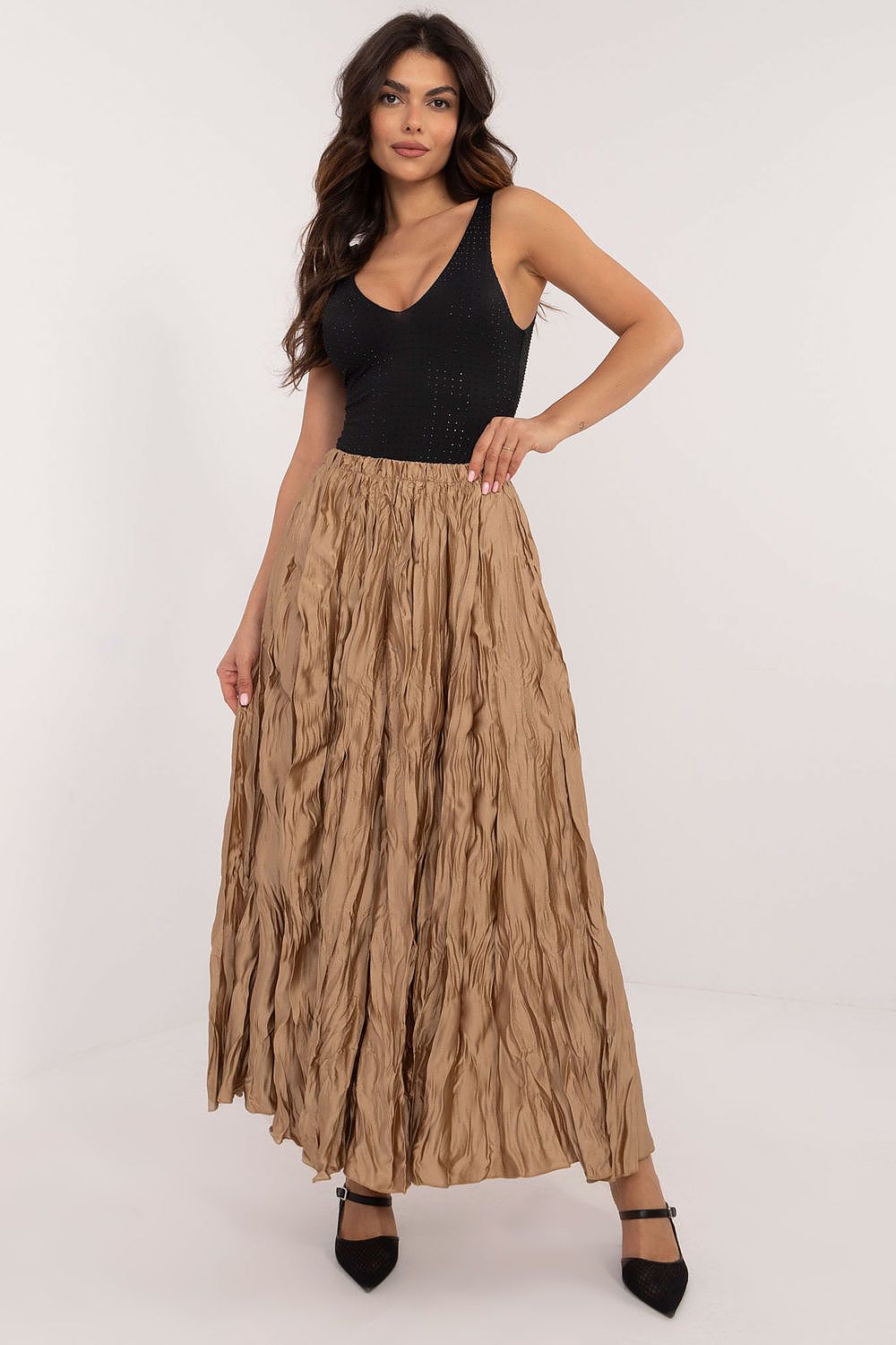 Long skirt Italy Moda brown EU one-size-fits-all | US one-size