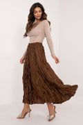 Long skirt Italy Moda brown 2 EU one-size-fits-all | US one-size