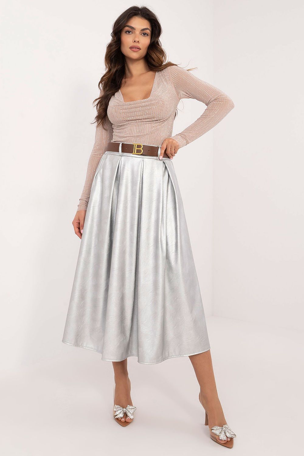 Skirt Italy Moda grey EU one-size-fits-all | US one-size