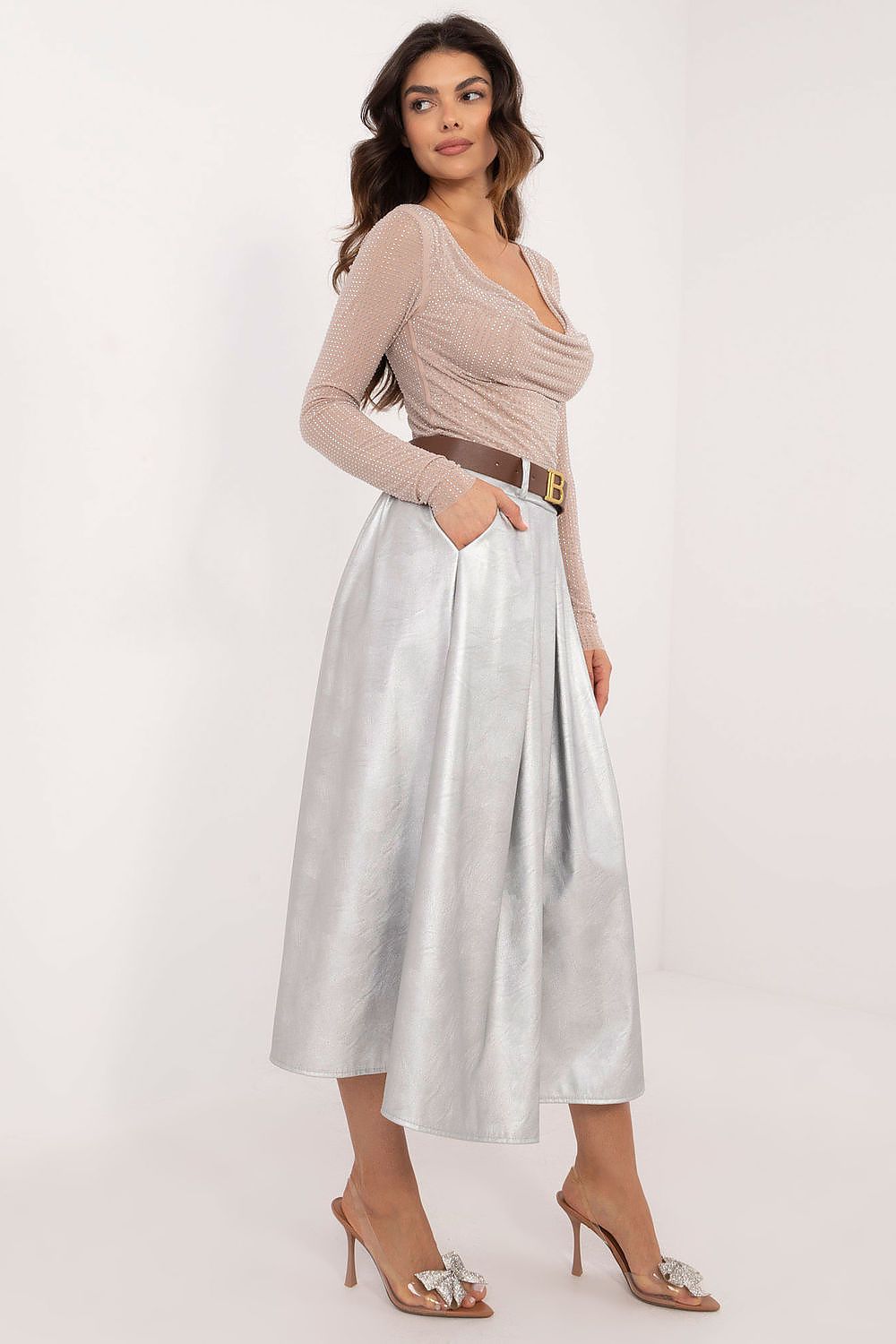 Skirt Italy Moda grey EU one-size-fits-all | US one-size