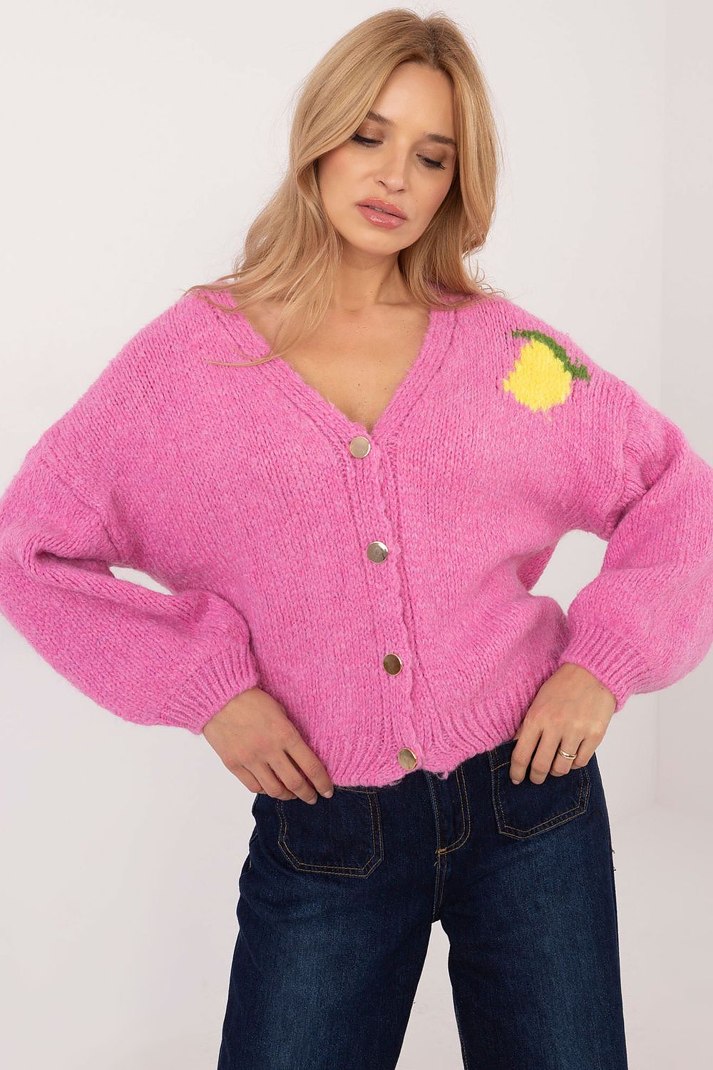 Cardigan Italy Moda pink EU one-size-fits-all | US one-size