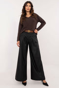 Women trousers Italy Moda black EU one-size-fits-all | US one-size