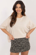 Short sleeve sweater BFG beige 2 EU one-size-fits-all | US one-size