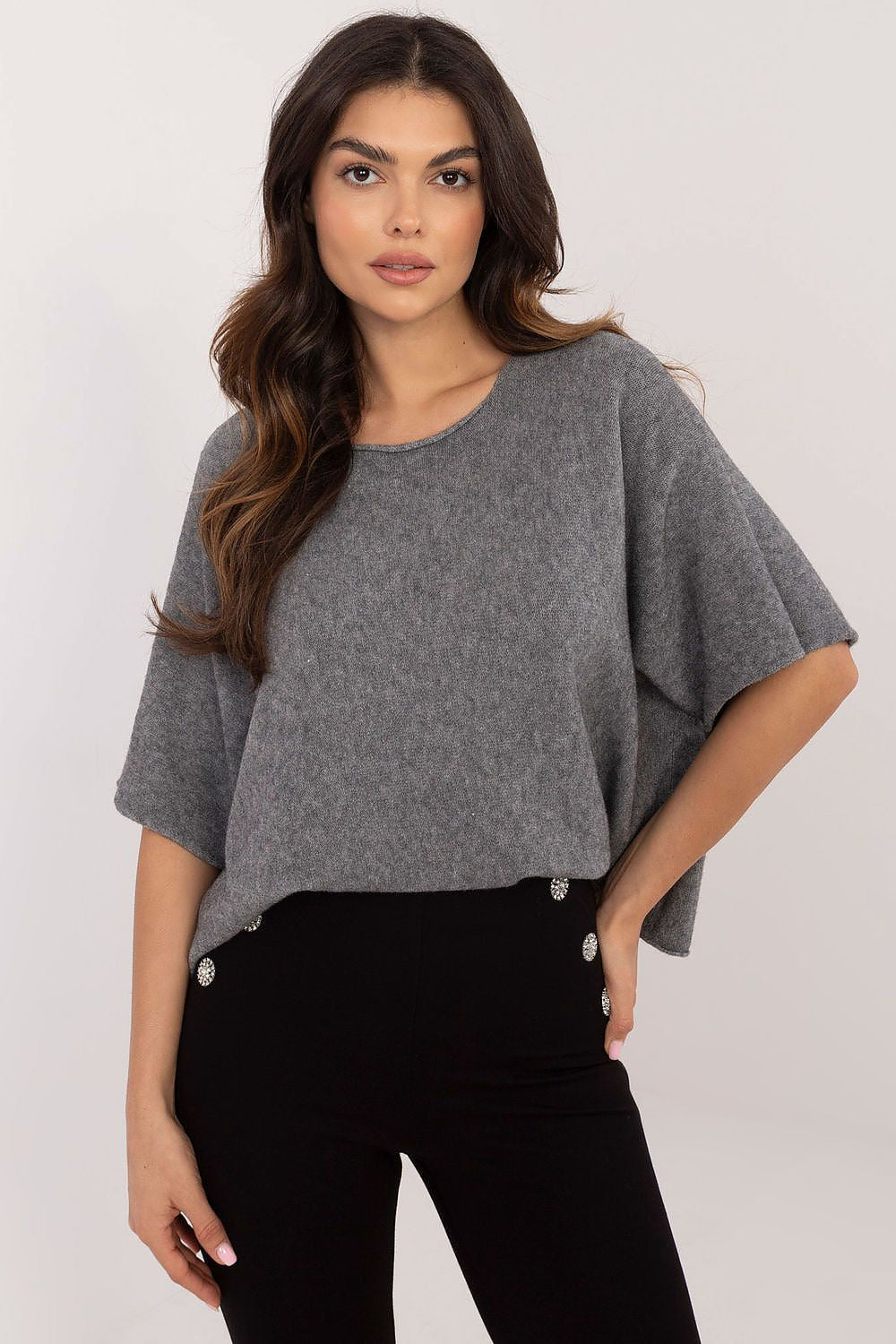 Short sleeve sweater BFG grey EU one-size-fits-all | US one-size