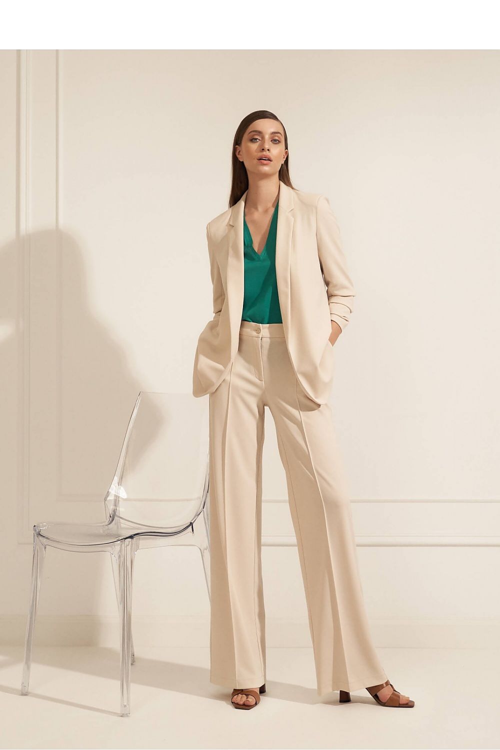 Women trousers Nife beige