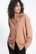 Long sleeve shirt Nife brown