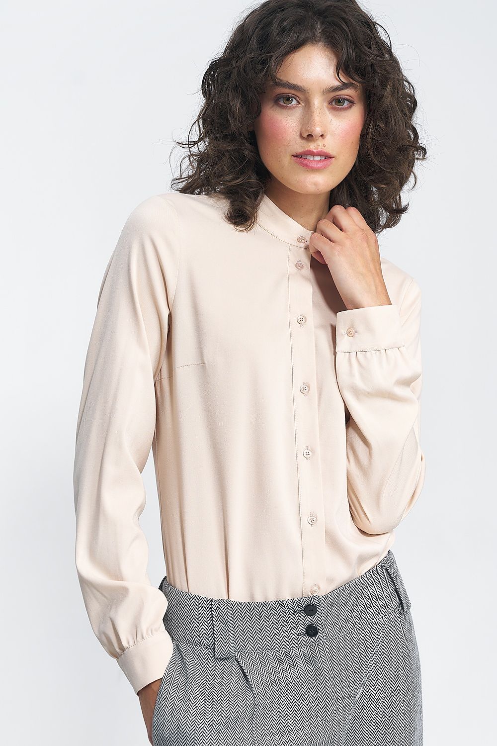 Long sleeve shirt Nife beige