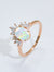 Best Of Me 925 Sterling Silver Opal Ring Rose Gold