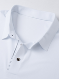 Men's short-sleeved ice silk high elastic non-marking polo shirt